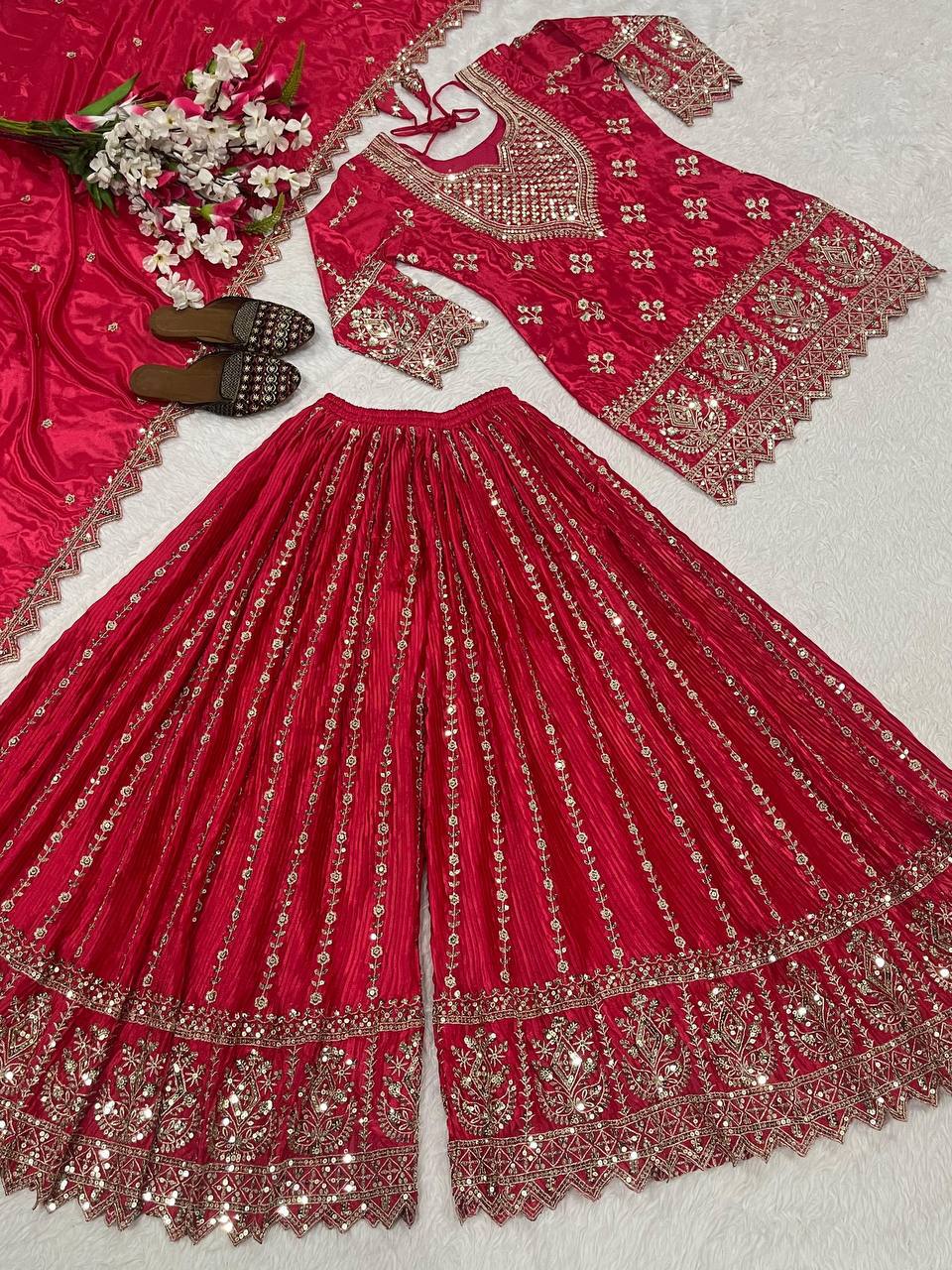 Regal Violet Heritage Embroidered Couture